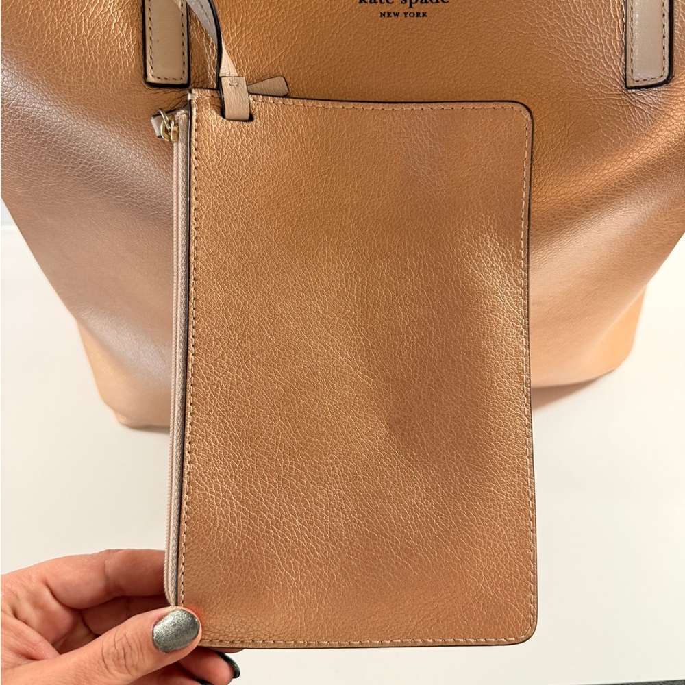 Kate Spade Rose Gold Reversible Tote - Picture 7 of 16